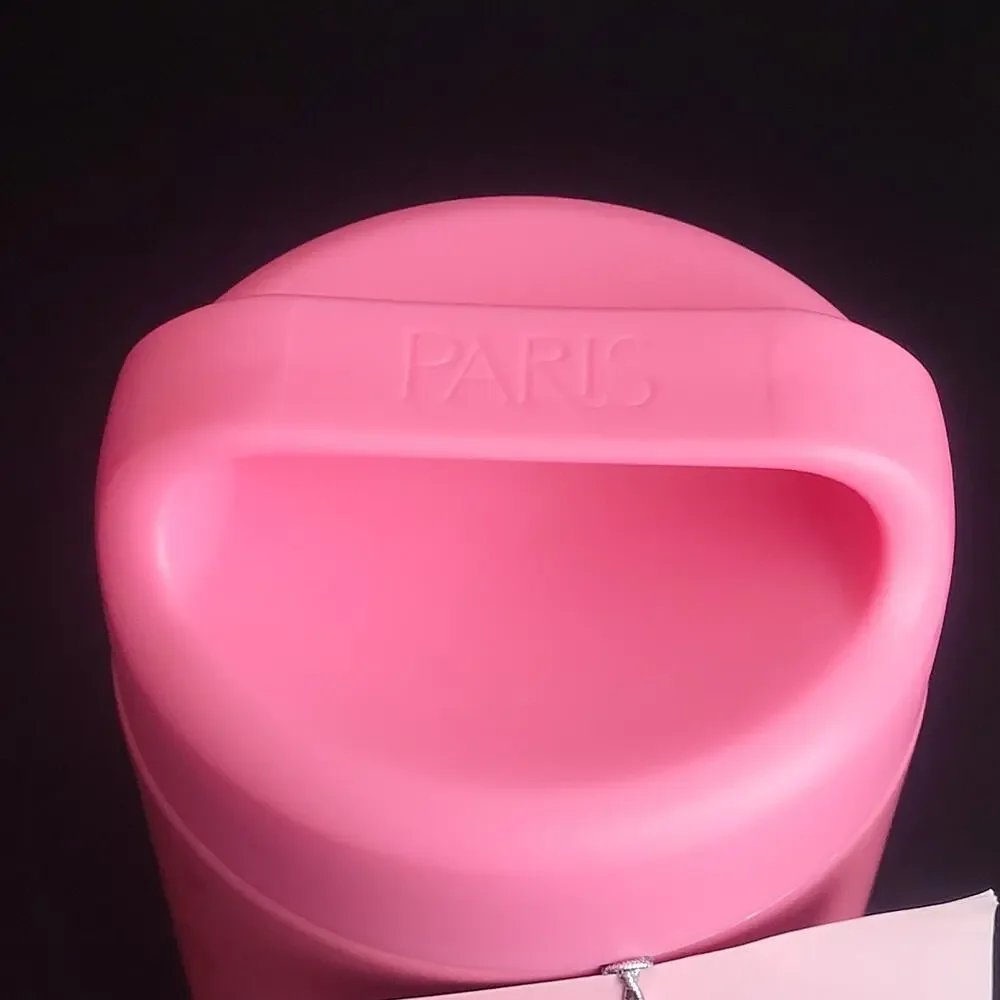 Paris Hilton 16 oz Pink Insulated Food Jar Shimmer Fairy Princess Hearts NEW‎